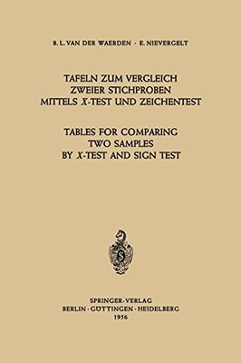 【预订】Tafeln Zum Vergleich Zweier Stichpro...