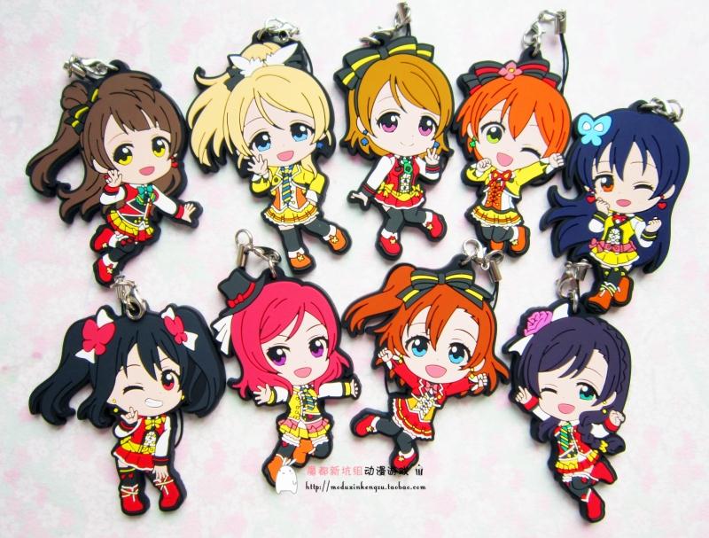 正版散货【Love Live!】lovelive 2015剧场版限定演出服 橡胶挂件