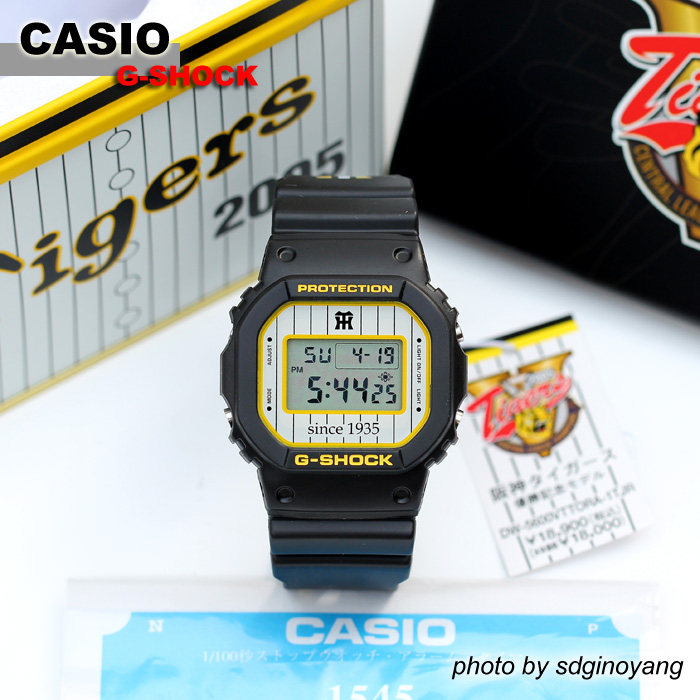 CASIO G-SHOCK x 阪神老虎2005限定 DW-5600VTTORA-1TJR 全新现货