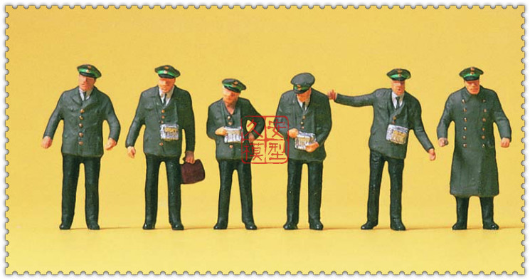 久安铁道 仿真微缩小人 1:87 PREISER 10490 有轨电车司乘人员