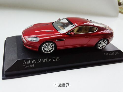 迷你切1：43ASTON MARTIN DB9 马丁- 2009 - RED METALLICE