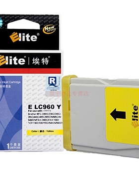 埃特（Elite） E LC960 黄色墨盒 适用兄弟MFC-3360C/230C/240C