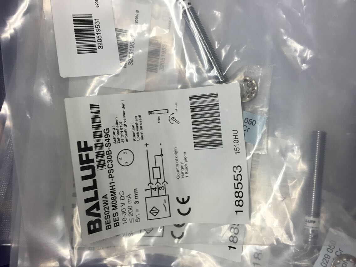 全新正品巴鲁夫传感器BES M08MH1-PSC30B-S49G BES02WA 现货