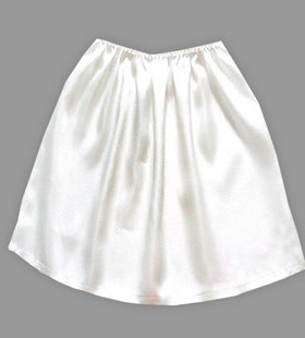 重磅真丝衬裙打底裙半身裙纯桑蚕丝A裙防曝光内衬裙素绉缎面料