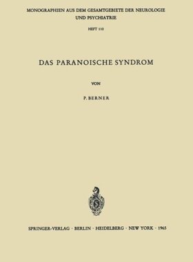 【预订】Das Paranoische Syndrom: Klinisch-Ex...