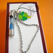 幸运草手机链创意韩版 手机挂件挂饰挂绳金属短链饰品