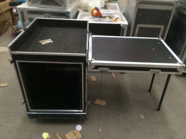 定做12u16u防震 航空功放柜 流动演出航空箱调音台功放机柜机箱