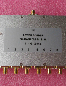 SHWPD8S-1-6 SMA 1-6GHz 1分8 RF射频微波高频功分器分配器