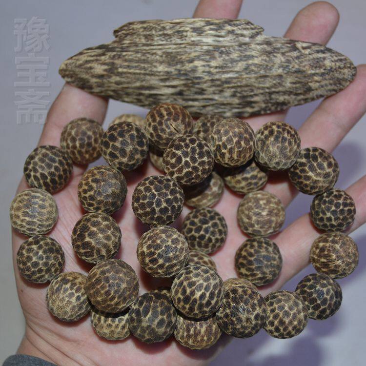 天然原木水坠吊挂手串