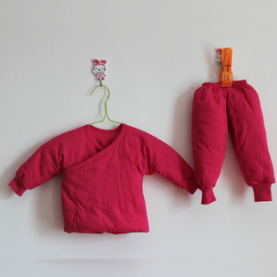 二桥牌新品纯手工 桑蚕丝棉袄 棉衣 保暖衣加厚 新生儿斜襟套装