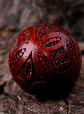 印度小叶紫檀散珠铜钱隔珠子佛珠手链三通佛头diy手串配饰件木顶