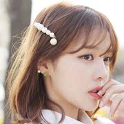 Fashion hair jewelry makeup Korean hand Joker matte faux Pearl hair clip clip Clip jewelry