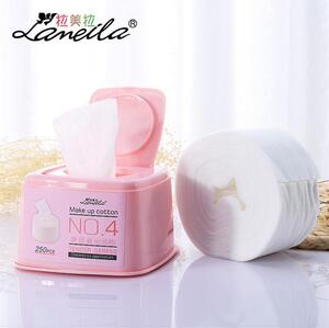 拉美拉无纺化妆棉 抽取式卸妆卸甲棉一次性洁面巾 250抽盒装