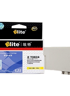 埃特（Elite） E T0824 黄色墨盒 (适用爱普生R270/R290/R390