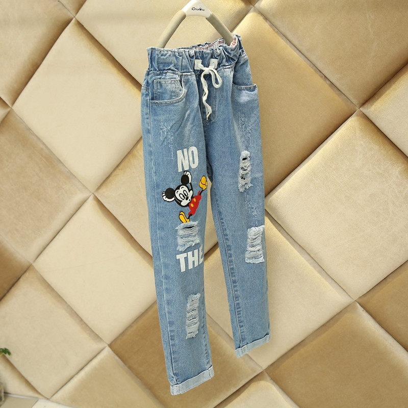 Pantalon fille loisir en toile - Ref 2063998 Image 3