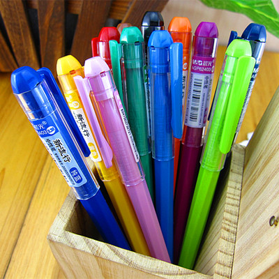 晨光文具六角杆极细黑色水笔