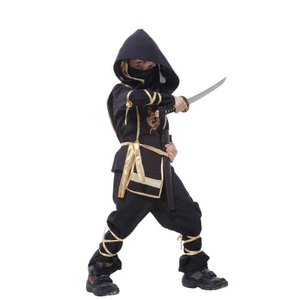 儿童万圣节忍者服饰日本武士表演服装cos派对扮演角色套装表演