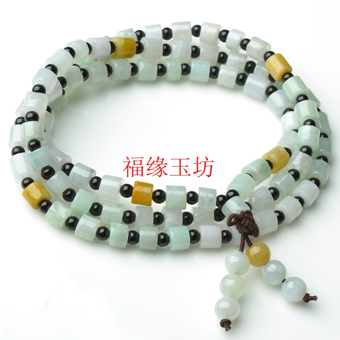 手串a货翡翠竹节男女款缅甸玉石