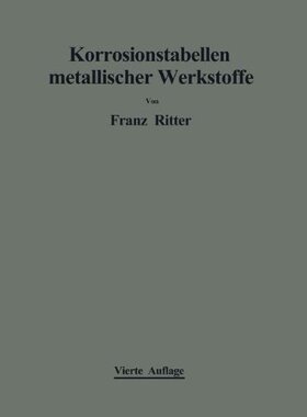 【预订】Korrosionstabellen Metallischer Werk...