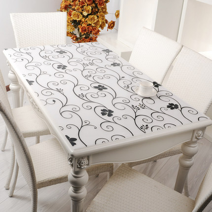 软质玻璃PVC防水防烫防油免洗餐桌布透明台布磨砂茶几垫水晶板