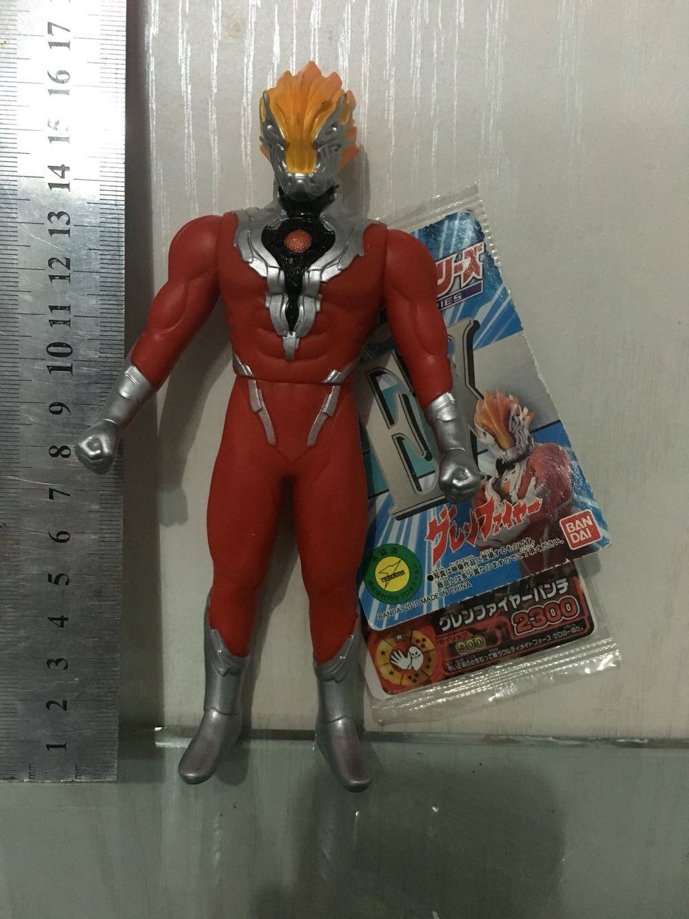 模型 奥特曼软胶 赛罗奥特曼 ex火焰战士 17cm系列 全新带卡