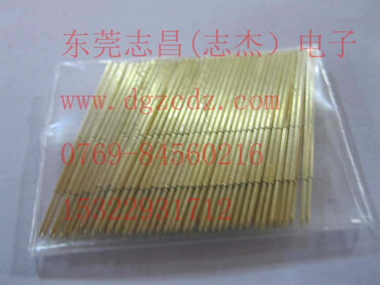 外径0.68mm，总长24.7mm，尖头，镀金