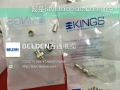 BNC视频头75ΩBNC连接Belden KINGS美国2065 4.5 9压接 1694A