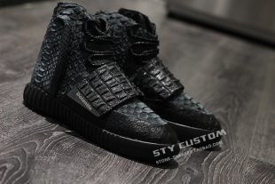 狂蟒巨鳄 STY 750 Adidas 蟒蛇鳄鱼纹 custom换皮改材料