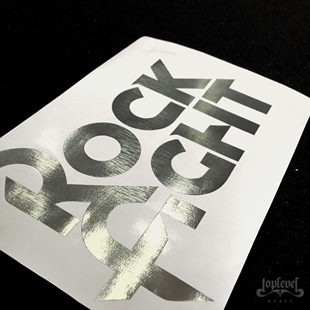 遮瑕贴行李箱笔记本贴ROCK 金属 FIGHT 摇滚不死 TLP镂空车贴