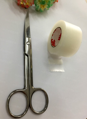正品3M双眼皮美目贴胶带隐形超粘无痕宽版透气透明防过敏配大弯剪