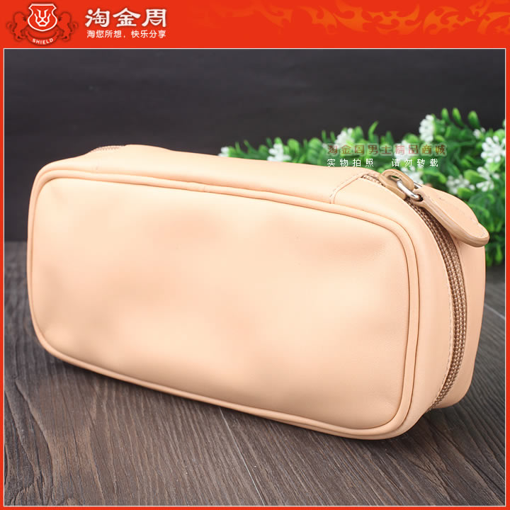 [Gold Rush Week]Original Italy Castro CASTELLO manual cowhide Pipe bag 2 bucket Beigein the  ZIPPO/Swiss Army Knife/Glasses , Smoking , Pipe Accessories , Pipe bag  category - from Buy2taobao.com to provide professional Taobao agent buy service