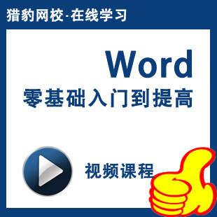 猎豹网校word零基础入门到提高word 2003视频教程Office办公软件