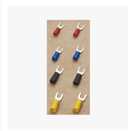 叉形冷压绝缘端子 u型y型 压线接线端子 sv1.25-6 1000只