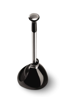 美国simplehuman奢华马桶皮揣子磁铁吸附稳固 卫浴经典黑白两色