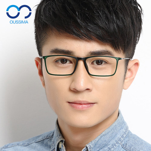 方形眼镜商务TR男超轻