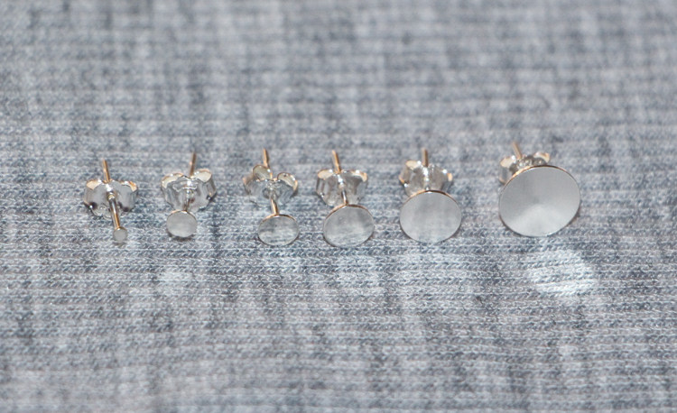 Flat head earrings 3-8MM925 Silver Ear Acupuncture diy parts Bead Pearl Tremellain the Accessories/Fashion Jewelry, Earring , Earrings  category - from Buy2taobao.com to provide professional Taobao agent buy service