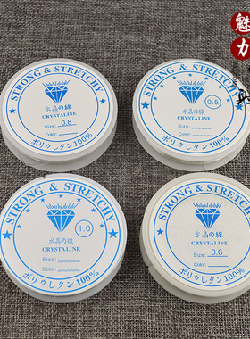 透明白色水晶鱼丝弹力线 珠宝线佛珠线diy饰品配件手工串珠线