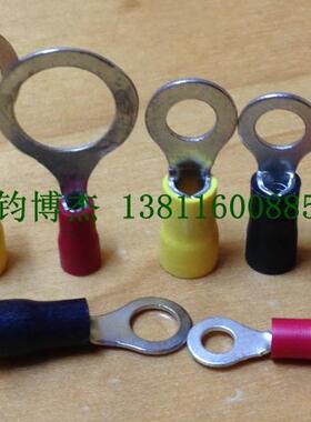 OT预绝缘端子 预绝缘冷压端子 圆型接头接线端子蓝色RV2-3 1000个