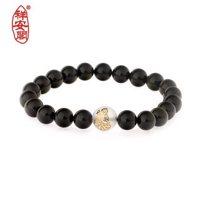 本命佛黑曜石男女款手链