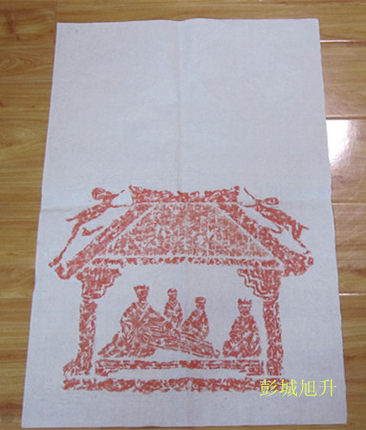 徐州特色礼品专卖 小号未装裱拓片 小品迎宾图  汉特色礼品