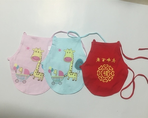 偶园宝宝红色肚兜春夏 纯棉 婴儿用品肚兜婴儿吉祥新生儿 男女童