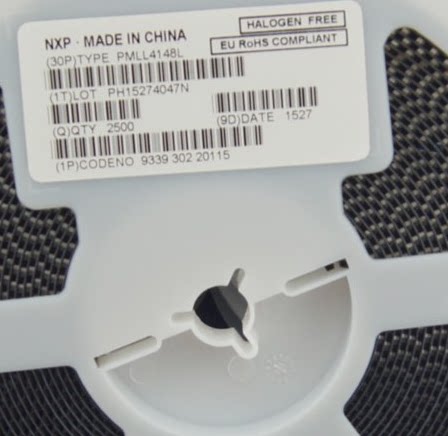 开关二极管 PMLL4148L SOD-80C 圆柱（1206 1N4148） 全新原装