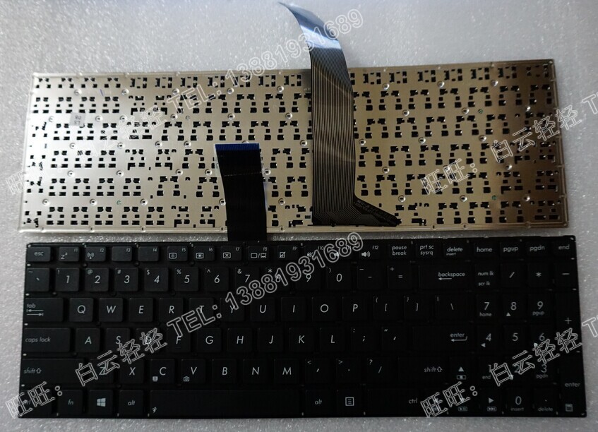 全新适用于华硕 K56 K56CA K56C K56CM A56 A56C S56C S56 键盘US