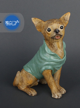 欧式风卧室书房树脂动物雕塑摆件