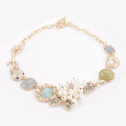Fine European and American fashion jewelry Korean new flower girl Korea short necklace package mail