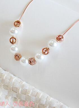 饰品玫瑰金防过敏短链