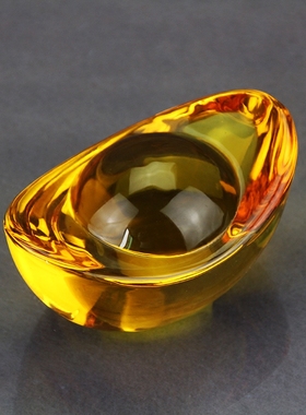 水晶元宝佛堂摆件开业礼品