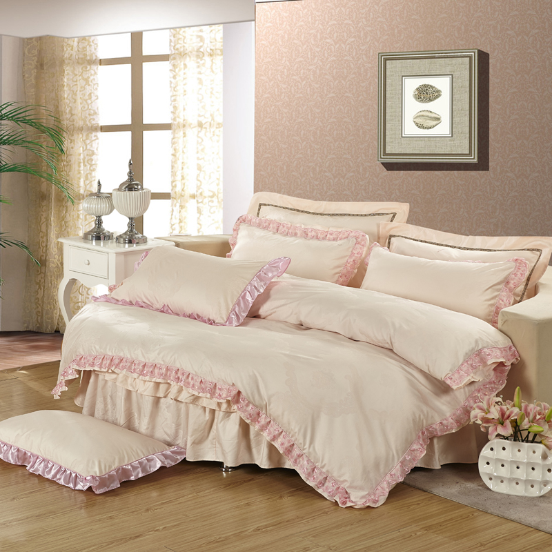 奢华五星级总统套房面料宾馆情趣房主题房圆床床上用品四件套