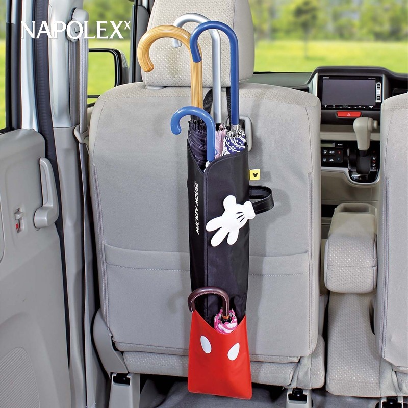 NAPOLEX红黑米奇 汽车雨伞置物袋 防水雨伞袋置物挂袋伞套WD-285