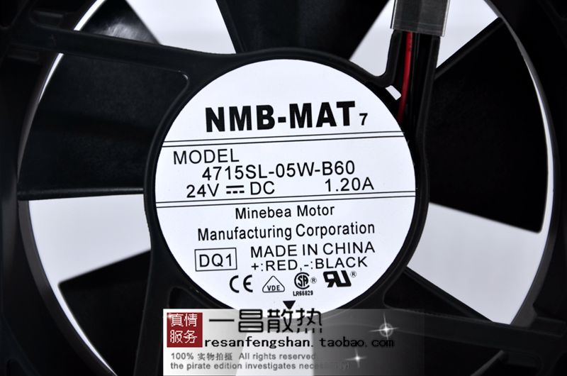 现货全新NMB-MAT 4715SL-05W-B60 DC24V 1.20A变频器风扇 质保2年
